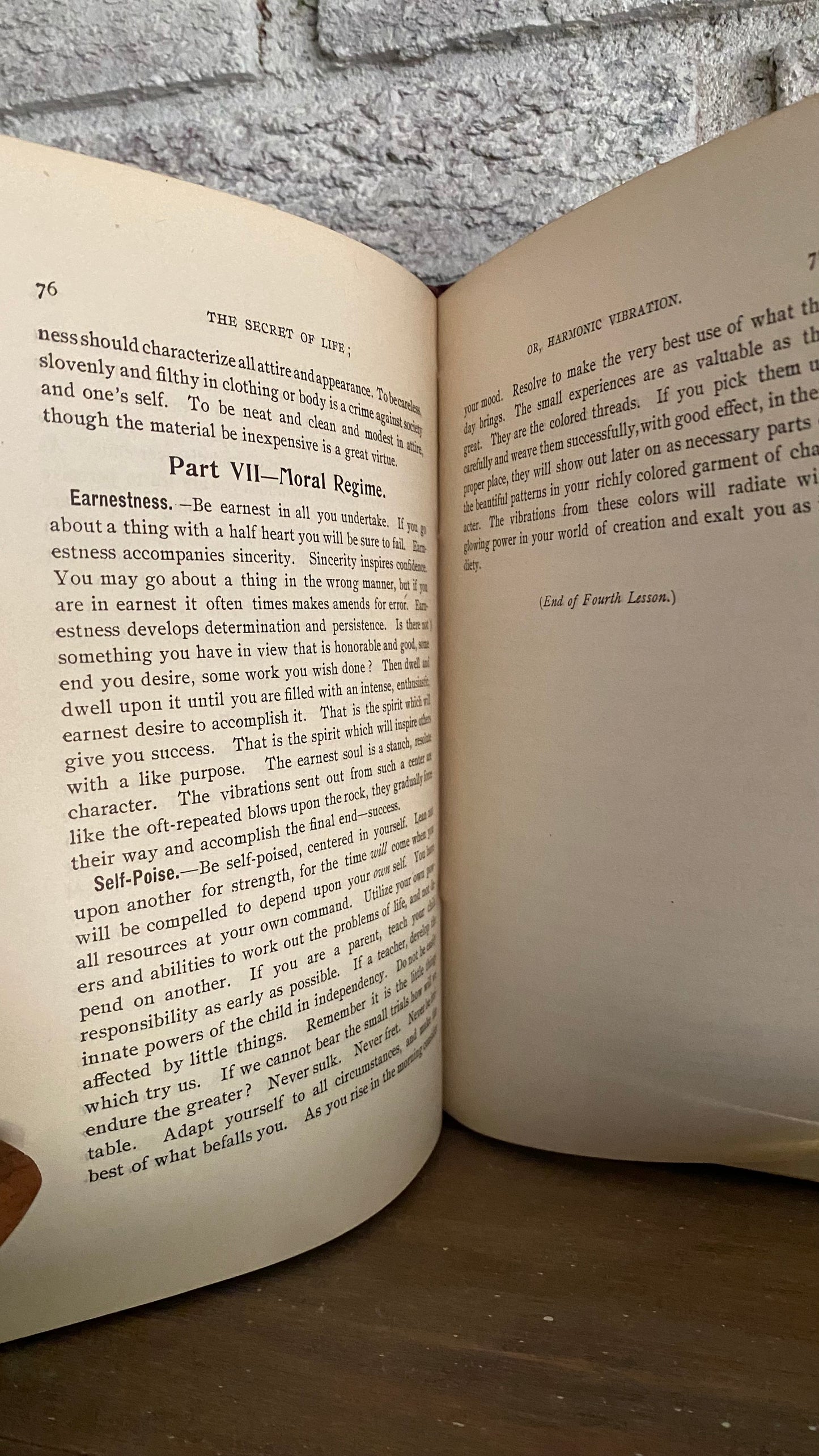 The Secret of Life OR Harmonic Vibration — Frances King — 1897