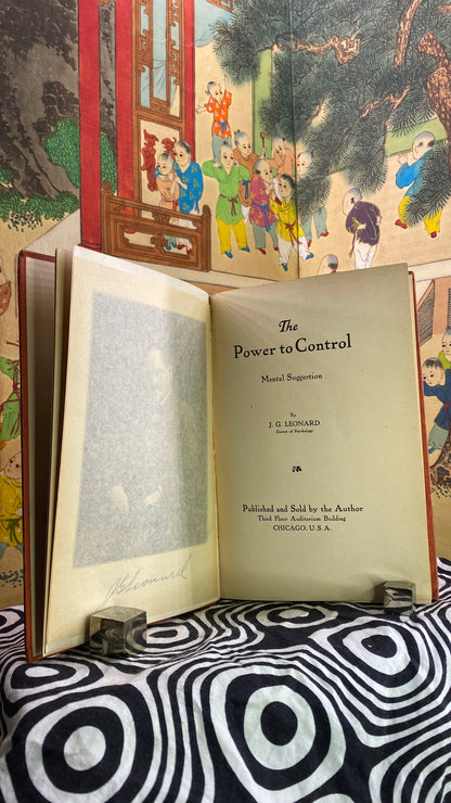 Additional condition view of The Power to Control: Mental Suggestion by J. G. Leonard, 1905