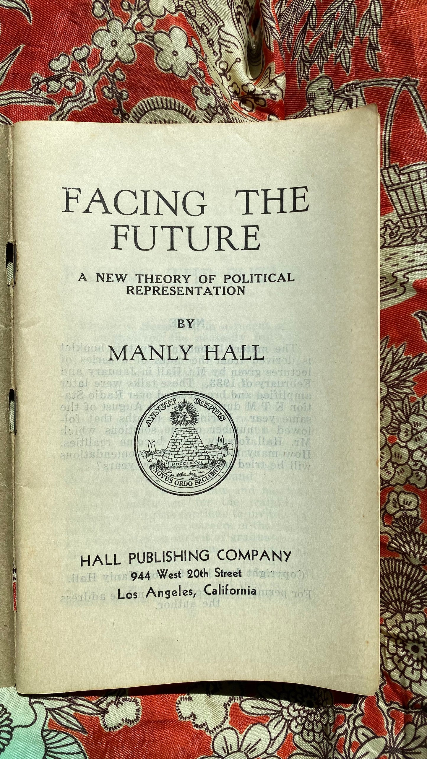 Facing the Future — Manly P. Hall — 1934