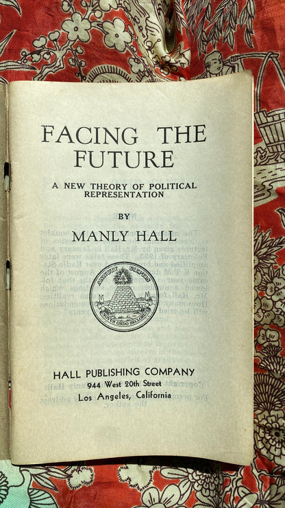 Additional condition view of Facing the Future by Manly P. Hall, 1934
