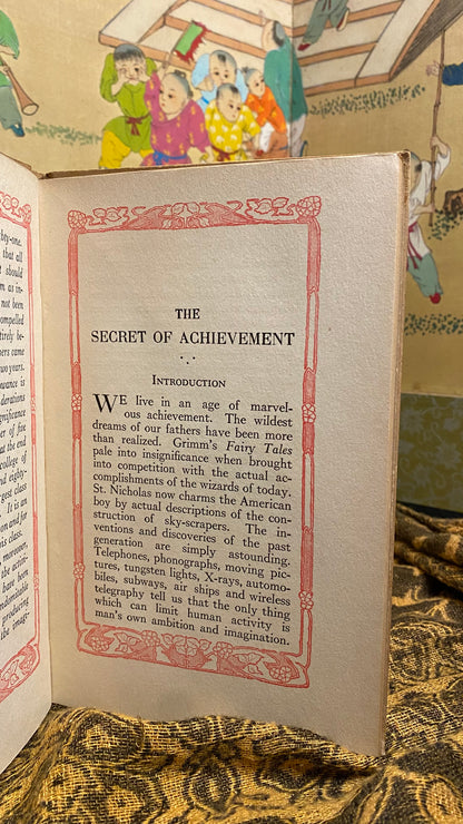 Additional condition view of The Secret of Achievement by Marion LeRoy Burton, 1913