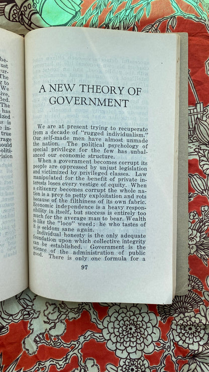 Additional condition view of Facing the Future by Manly P. Hall, 1934