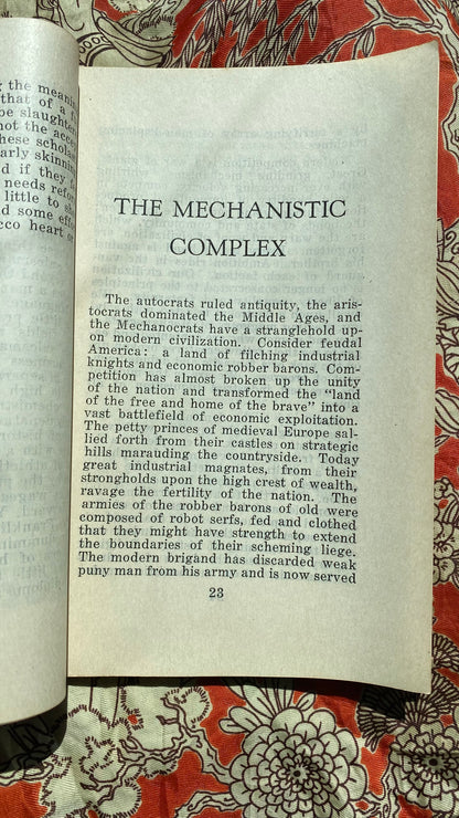 Additional condition view of Facing the Future by Manly P. Hall, 1934