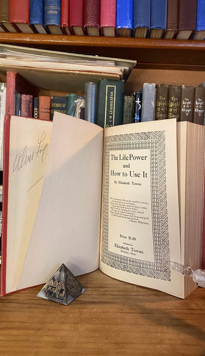 Additional condition view of The Life Power and How to Use It by Elizabeth Towne, 1906