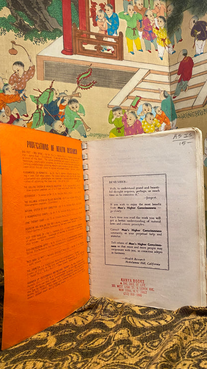 Additional condition view of Man’s Higher Consciousness by Hilton Hotema, 1962