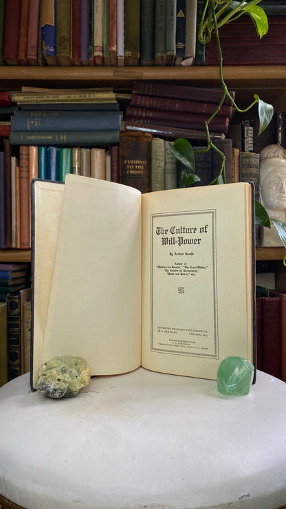 Additional condition view of The Culture of Will Power by Arthur Gould, 1916