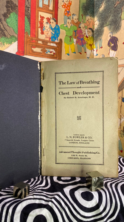 Additional condition view of The Law of Breathing and Chest Development by Robert Armitage, 1918