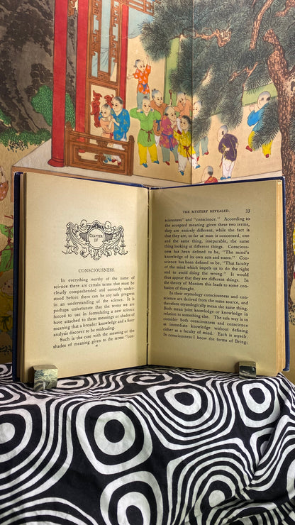 Additional condition view of The Mystery Revealed by Sidney Weltmer, 1901