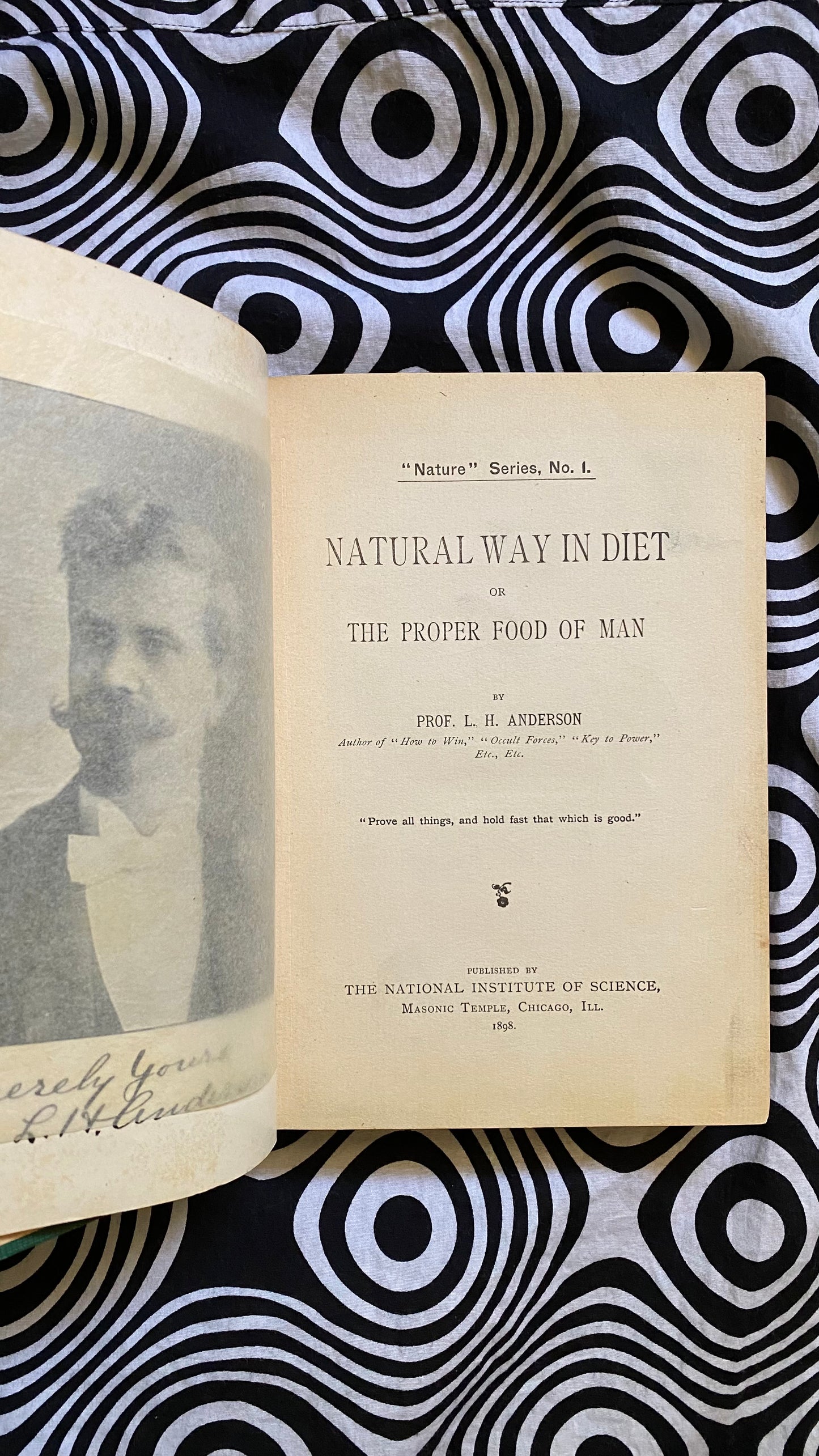 Natural Way in Diet, or The Proper Food of Man  — L.H. Anderson — 1898