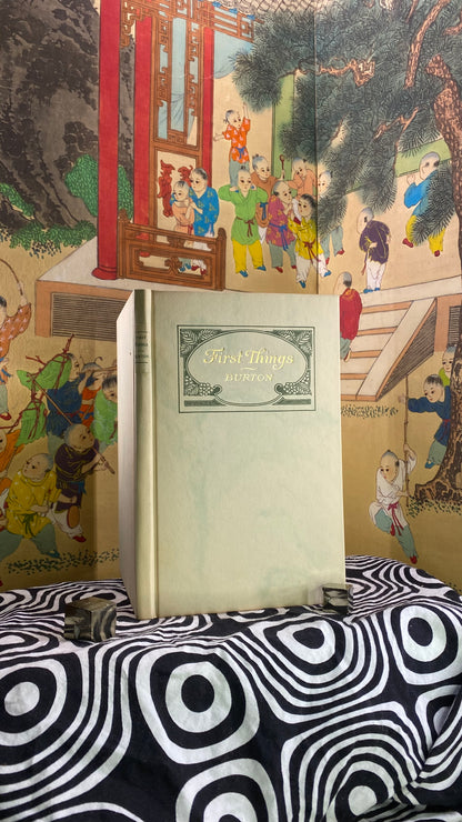 Cover of First Things by Marion LeRoy Burton, 1915