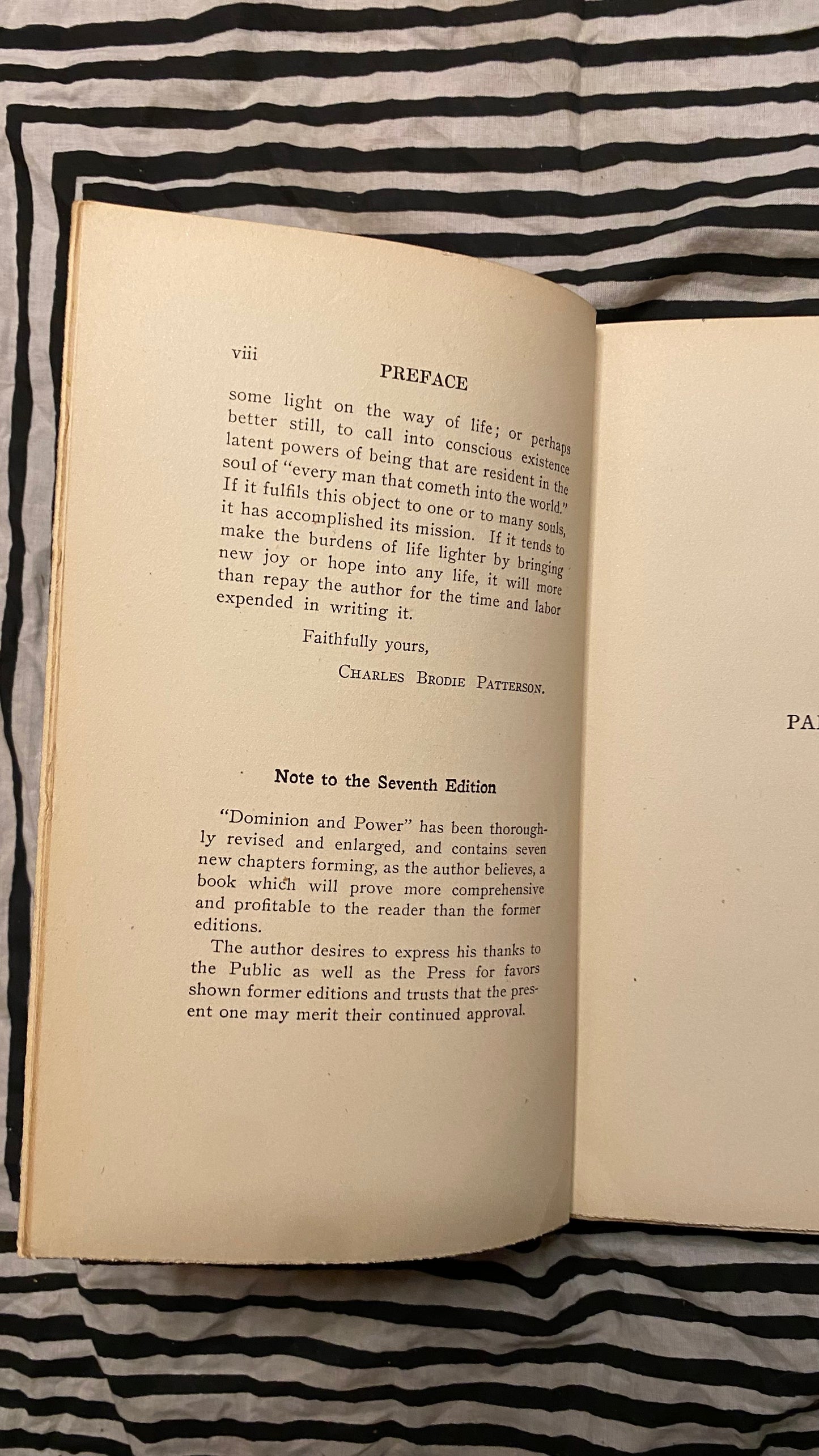 Dominion and Power or The Science of Life and Living — Charlies Brodie Patterson — 1910