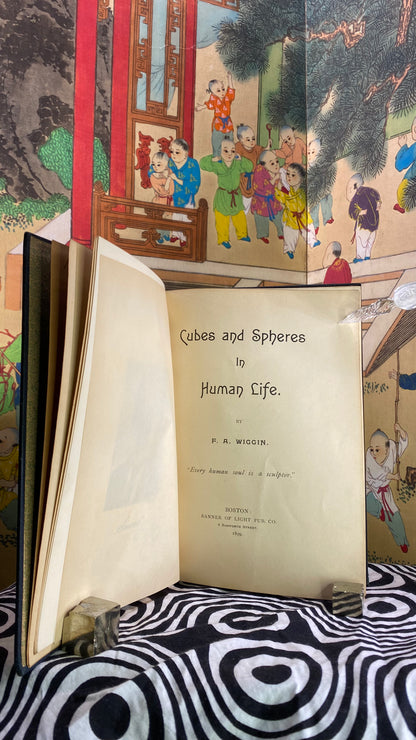 Additional condition view of Cubes and Spheres in Human Life by F. A. Wiggin, 1899