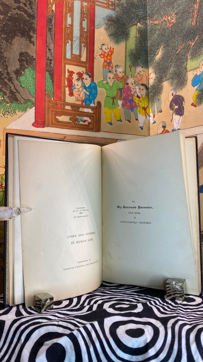 Additional condition view of Cubes and Spheres in Human Life by F. A. Wiggin, 1899
