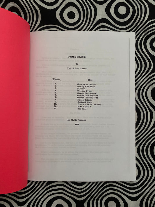Cosmic Creation Pt. 1 (I) — Hilton Hotema