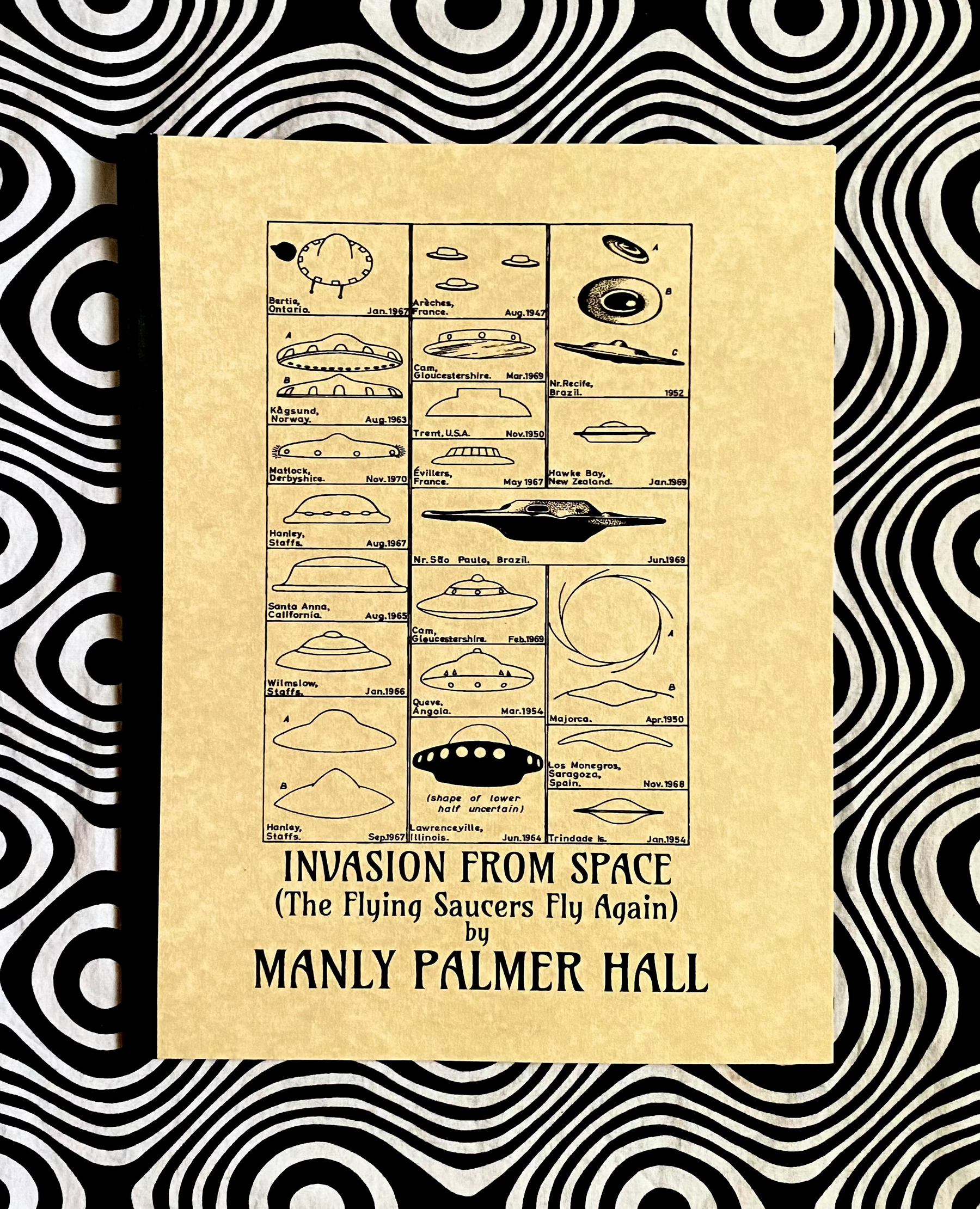 Cover of Invasion from Space: The Flying Saucers Fly Again by Manly P. Hall, Lecture Papers No. 22