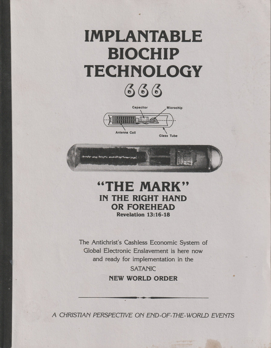 Cover of Implantable Biochip Technology 666 by Second Coming Ministry, 1994