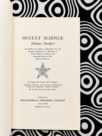 Occult Science — L. H. Anderson | R. Swinburne Clymer | Papus (1954)