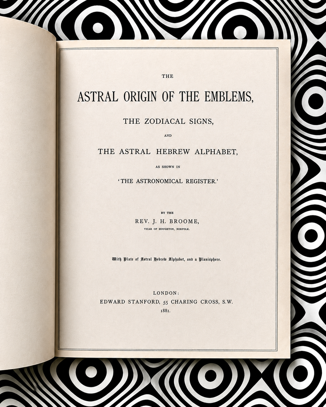 Additional product photograph of The Astral Origin of the Emblems by Rev. J. H. Broome