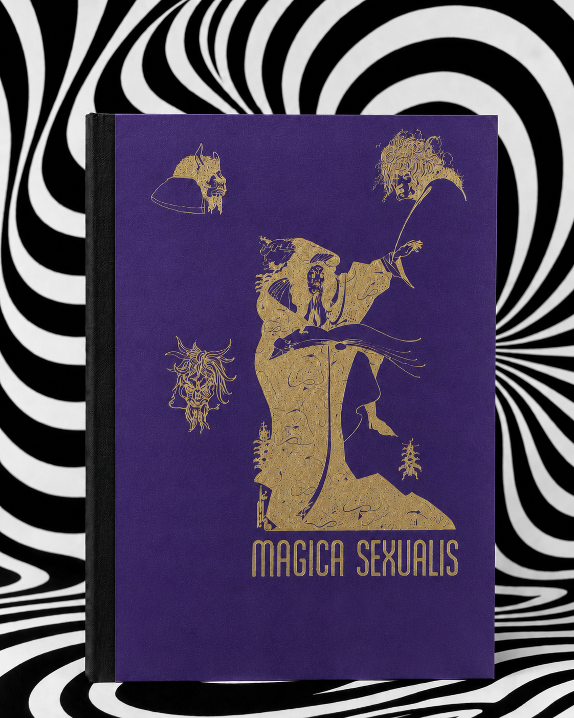 Magica Sexualis Holographic Pagan Press edition with purple cover and black tape binding