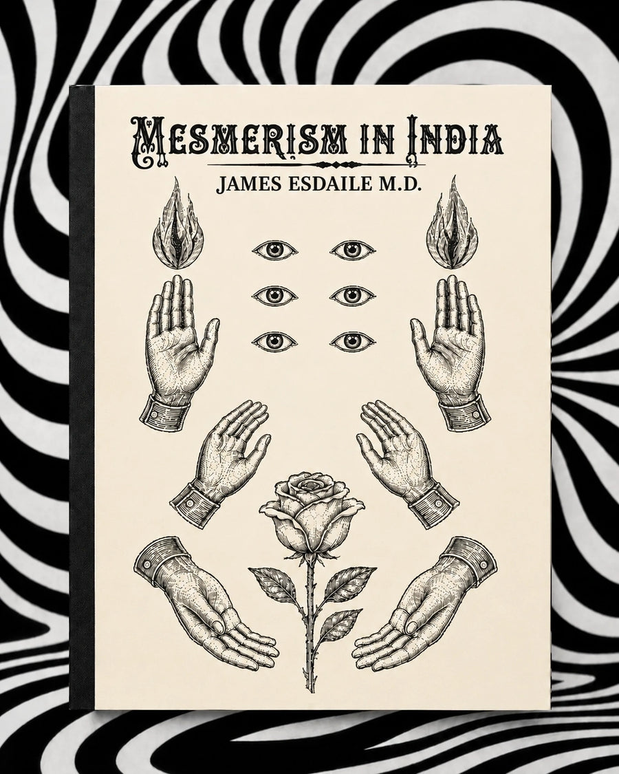 Mesmerism in India by James Esdaile — cream and black 8.5 × 11 Holographic Pagan Press edition