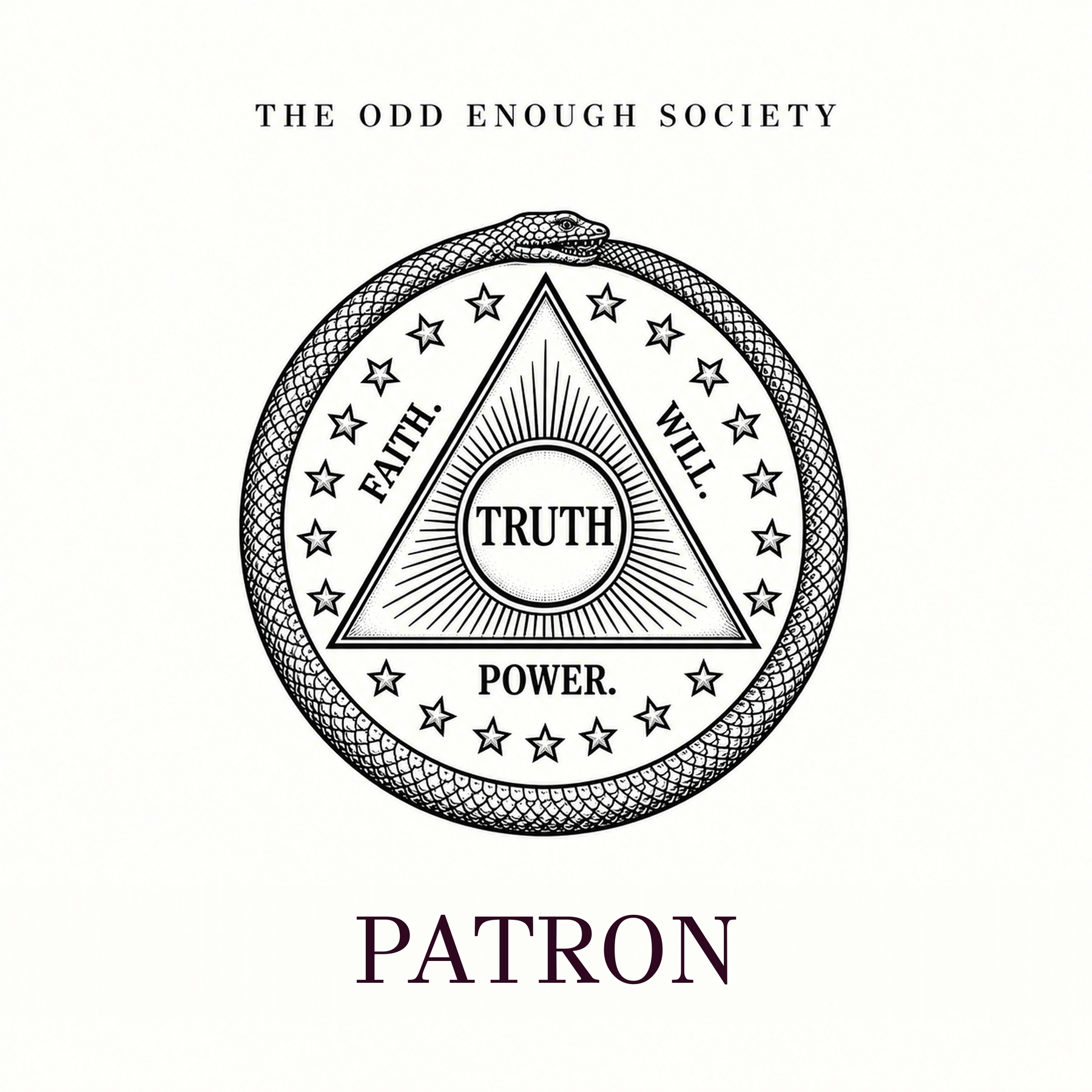 The Odd Enough Society Patron membership artwork