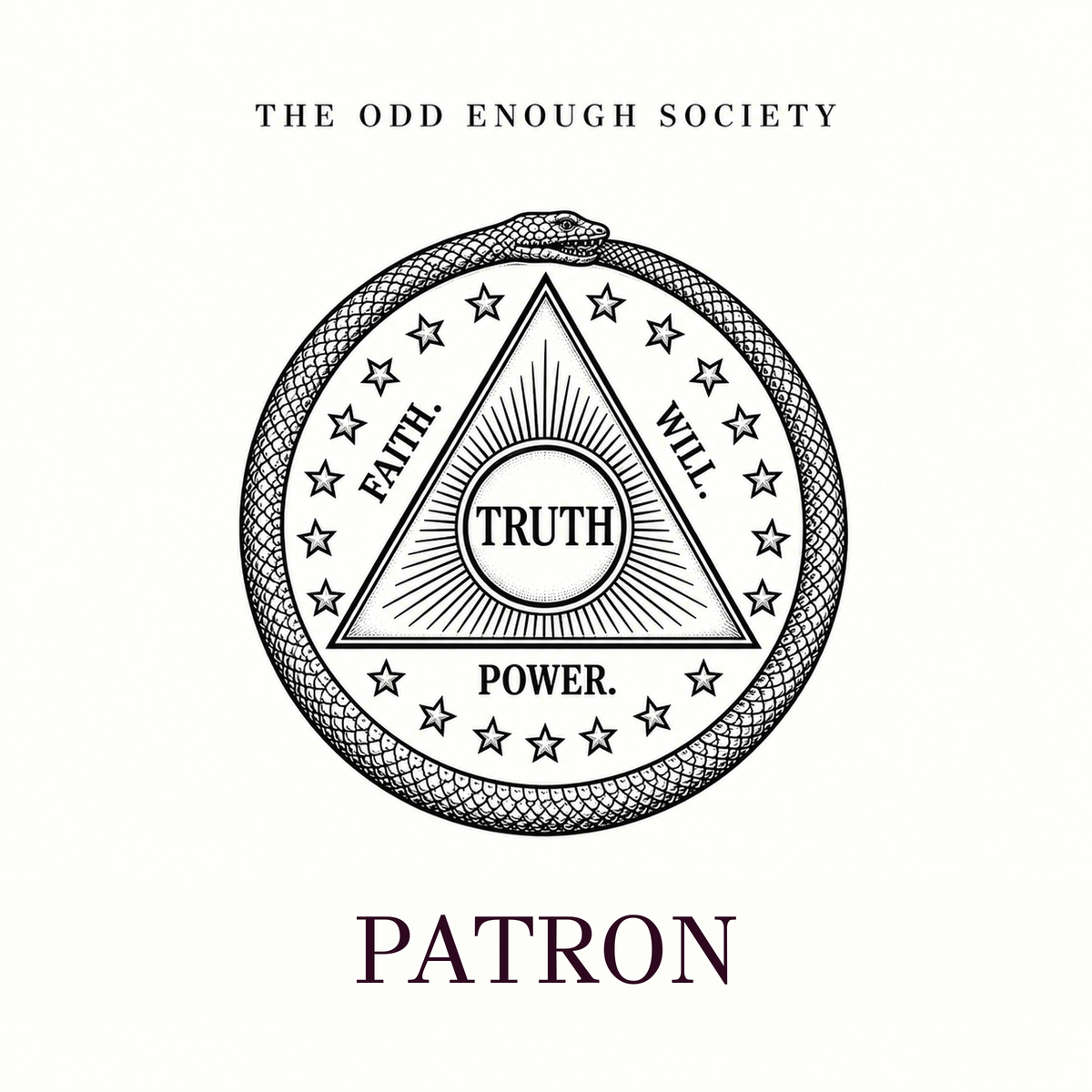 The Odd Enough Society Patron membership artwork