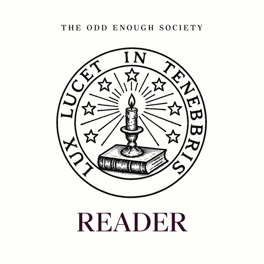 The Odd Enough Society Reader membership artwork