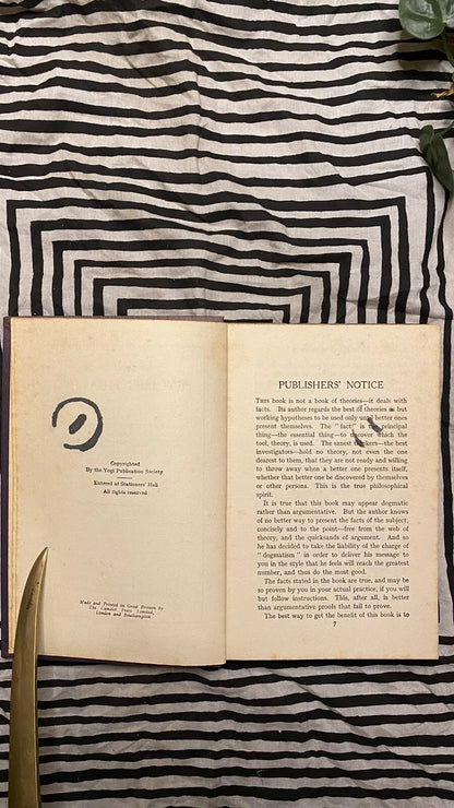 Additional condition view of The Science of Psychic Healing by Yogi Ramacharaka and William Walker Atkinson, 1912
