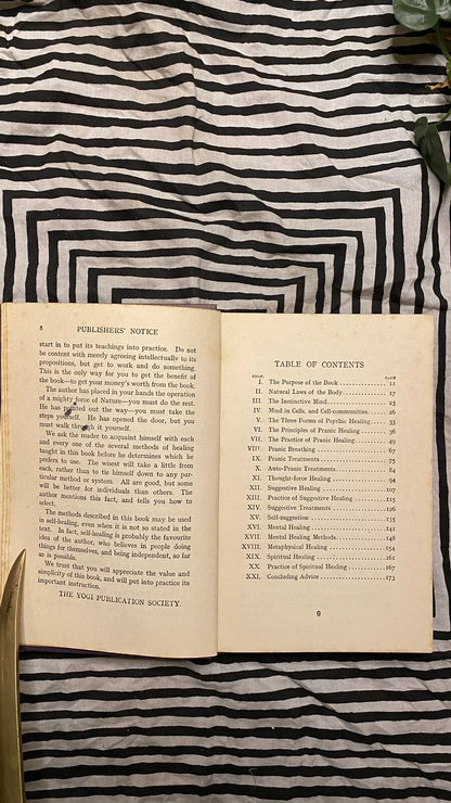 Additional condition view of The Science of Psychic Healing by Yogi Ramacharaka and William Walker Atkinson, 1912