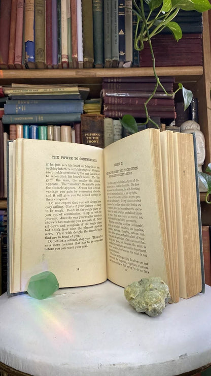 Additional condition view of The Power of Concentration by Theron Q. Dumont and William Walker Atkinson, 1918