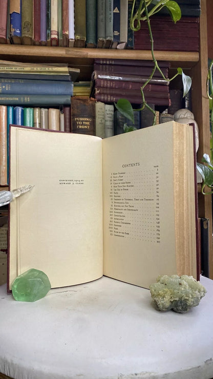 Interior and condition view of The Science of Success by Julia Seton, 1914