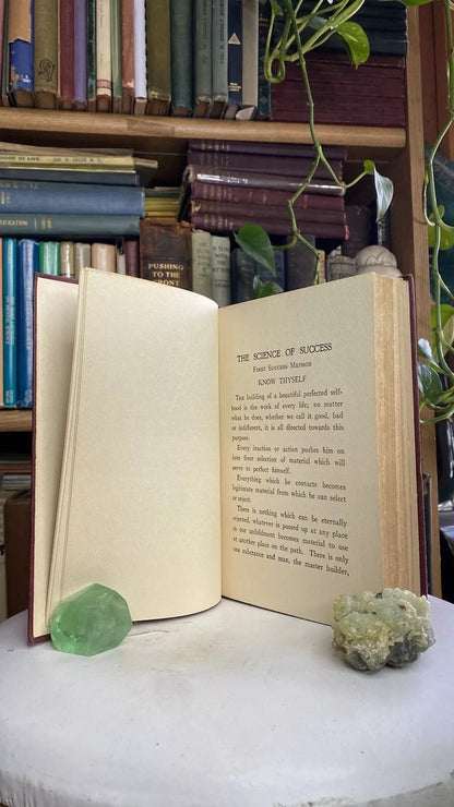Interior and condition view of The Science of Success by Julia Seton, 1914