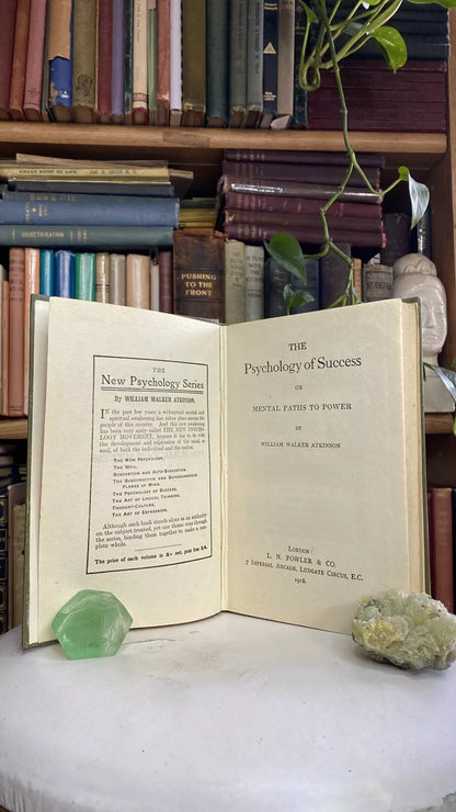 Additional condition view of The Psychology of Success by William Walker Atkinson, 1918