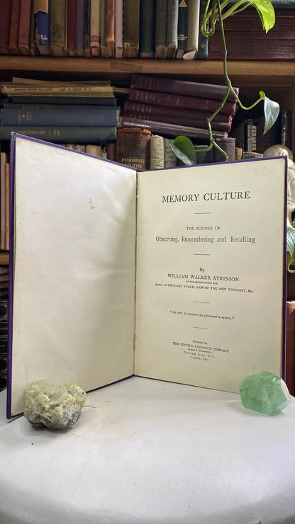 Additional condition view of Memory Culture by William Walker Atkinson, 1916 copy 2