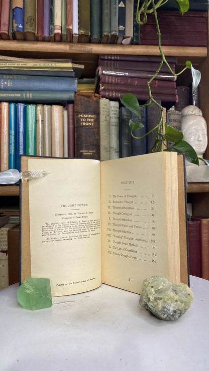 Additional condition view of Thought Power or Radio-Mentalism by William Walker Atkinson and Edward E. Beals, 1922