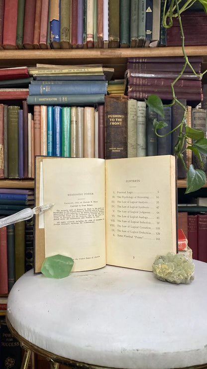 Additional condition view of Reasoning Power or Practical Logic by William Walker Atkinson and Edward E. Beals, 1922