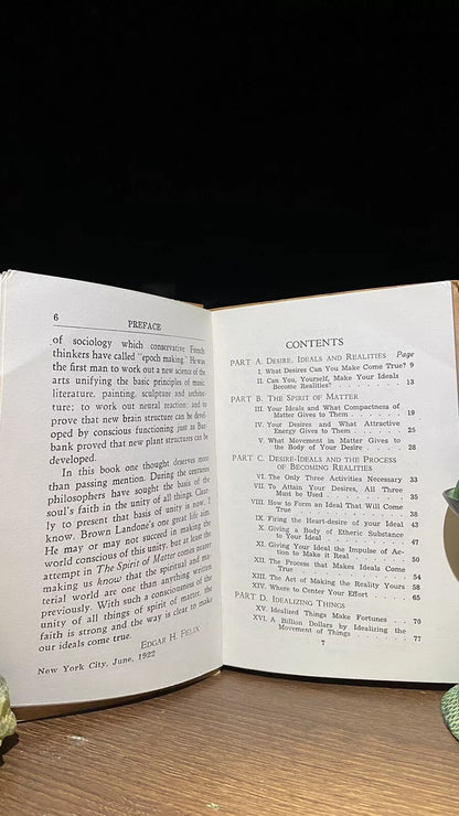 Additional condition view of How to Turn Your Desires Into Realities by Brown Landone, 1922