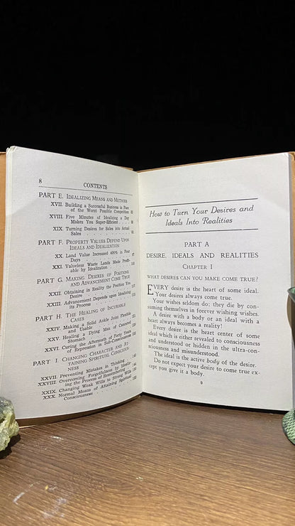 Additional condition view of How to Turn Your Desires Into Realities by Brown Landone, 1922
