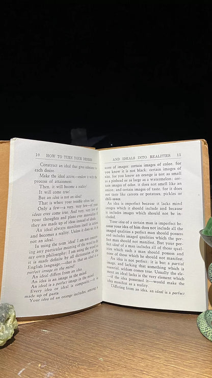 Additional condition view of How to Turn Your Desires Into Realities by Brown Landone, 1922