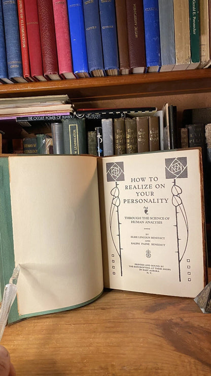 Additional condition view of How to Realize on Your Personality by Elsie Lincoln Benedict, 1921