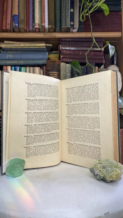 Additional condition view of The Power of Concentration by Theron Q. Dumont and William Walker Atkinson, 1918