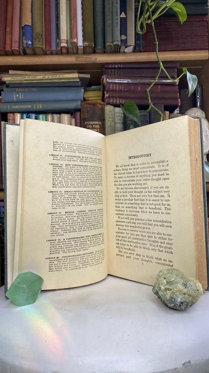 Additional condition view of The Power of Concentration by Theron Q. Dumont and William Walker Atkinson, 1918
