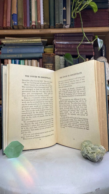 Additional condition view of The Power of Concentration by Theron Q. Dumont and William Walker Atkinson, 1918