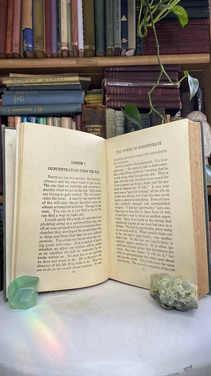 Additional condition view of The Power of Concentration by Theron Q. Dumont and William Walker Atkinson, 1918