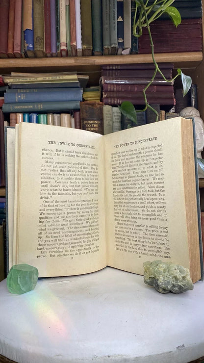 Additional condition view of The Power of Concentration by Theron Q. Dumont and William Walker Atkinson, 1918